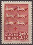 Finland - 1943 - Coat Of Arms - 3,50 + 35 MK - Red - Finlandia, Red Cross - Scott B54 - Red Cross Coats Arms Pohjanmaa Osterbotten - 0